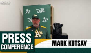 Mark Kotsay discusses mistakes in Athletics’ loss to Guardians – NBC Sports Bay Area & California