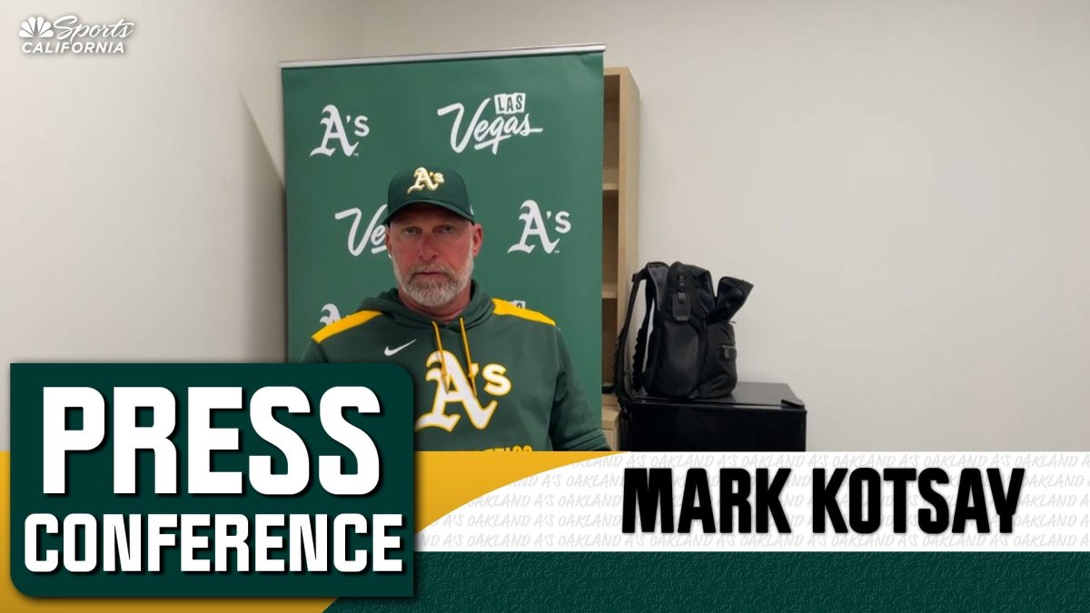 Mark Kotsay discusses mistakes in Athletics’ loss to Guardians – NBC Sports Bay Area & California