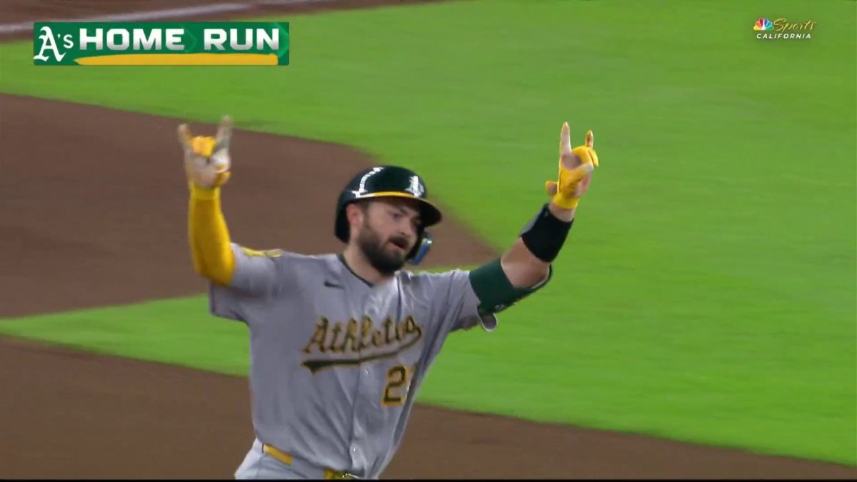 Shea Langeliers blasts solo home run to extend Athletics’ lead – NBC Sports Bay Area & California
