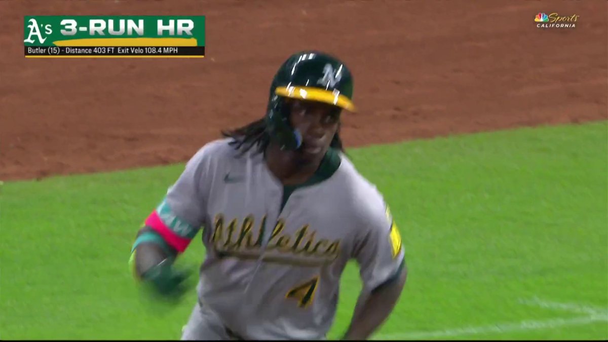 Lawrence Butler gives Athletics insurance with three-run home – NBC Sports Bay Area & California