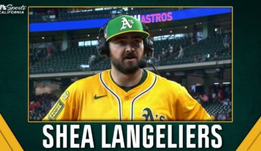 Shea Langeliers lauds Athletics pitchers after sweep of Astros – NBC Sports Bay Area & California