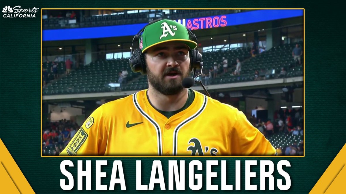 Shea Langeliers lauds Athletics pitchers after sweep of Astros – NBC Sports Bay Area & California