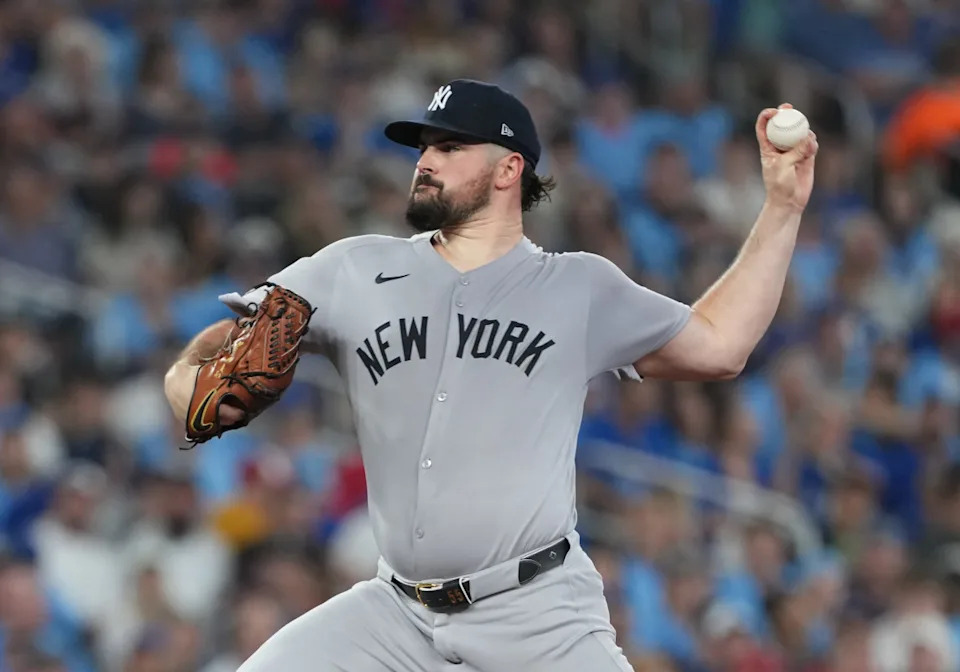 New York Yankees starting pitcher Carlos RodónNick Turchiaro-Imagn Images