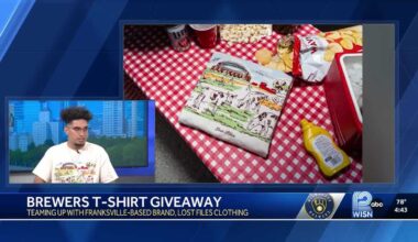 Milwaukee Brewers team up with Franksville artist on free t-shirt design