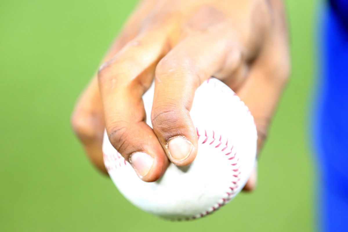 Marcus Stroman’s Holding Baseball