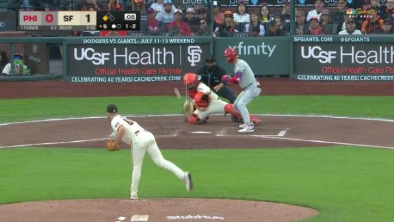 Giants score 2 in 8th inning to beat Phillies 3-1