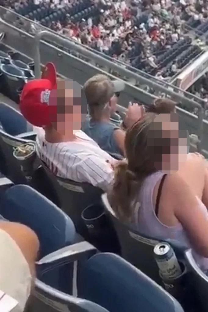 Two fans appeared to engage in a sex act while at Phillies-Yankees over the weekend. TikTok