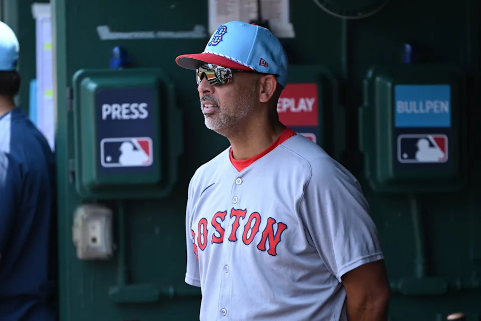 Boston Red Sox manager Alex Cora (13) stands in the dugout during the eighth inning of a game against the Washington Nationals at Nationals Park. Rafael Suanes-Imagn ImagesRafael Suanes-Imagn Images