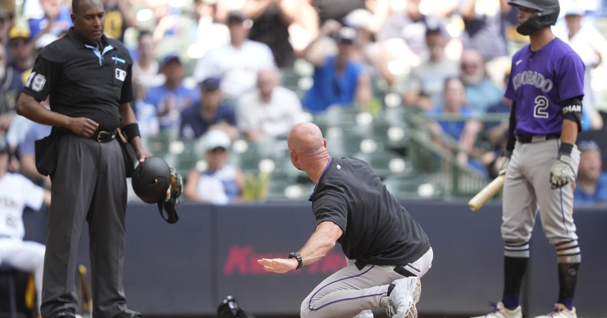 Freeman, Schaeffer ejected in the third inning of Colorado's game at Milwaukee | MLB