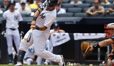 Yankees center fielder Trent Grisham leaves game at Toronto because of tight left hamstring | MLB