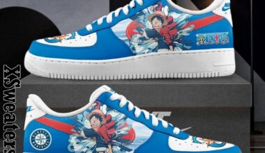 Grand Slam on the Grand Line: Seattle Mariners MLB X One Piece Night Air Force Shoes