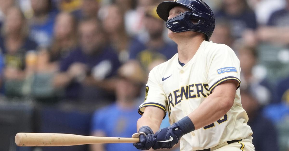 Andrew Vaughn homers in 1st at-bat with Brewers after Rhys Hoskins goes on injured list | Sports