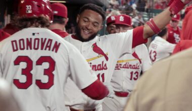 Cardinals’ jolting third inning, bullpen help secure win vs. Nationals after lengthy delay