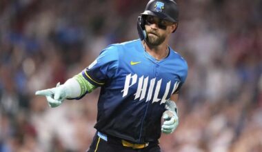 Angels edge Phillies despite a huge night from Bryce Harper | Sports