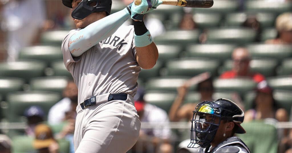 Aaron Judge ties A-Rod with 351st homer for Yankees in a 4-2 win over the Braves | Sports