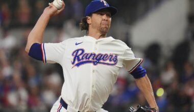 Jacob deGrom strikes out 9 and helps the Rangers to a 6-2 win over the Athletics | MLB