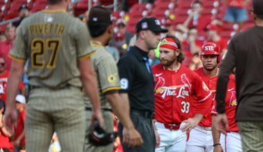 After tempers flare, Cardinals pitching shuts door on Padres for second consecutive win