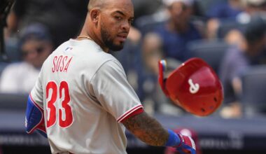 Phillies' Sosa feeling better after collision leaves him with a bruised back | MLB