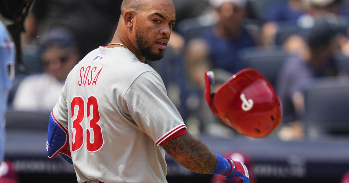 Phillies' Sosa feeling better after collision leaves him with a bruised back | MLB