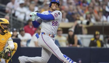 Juan Soto leaves game after fouling ball off his left foot | Associated Press