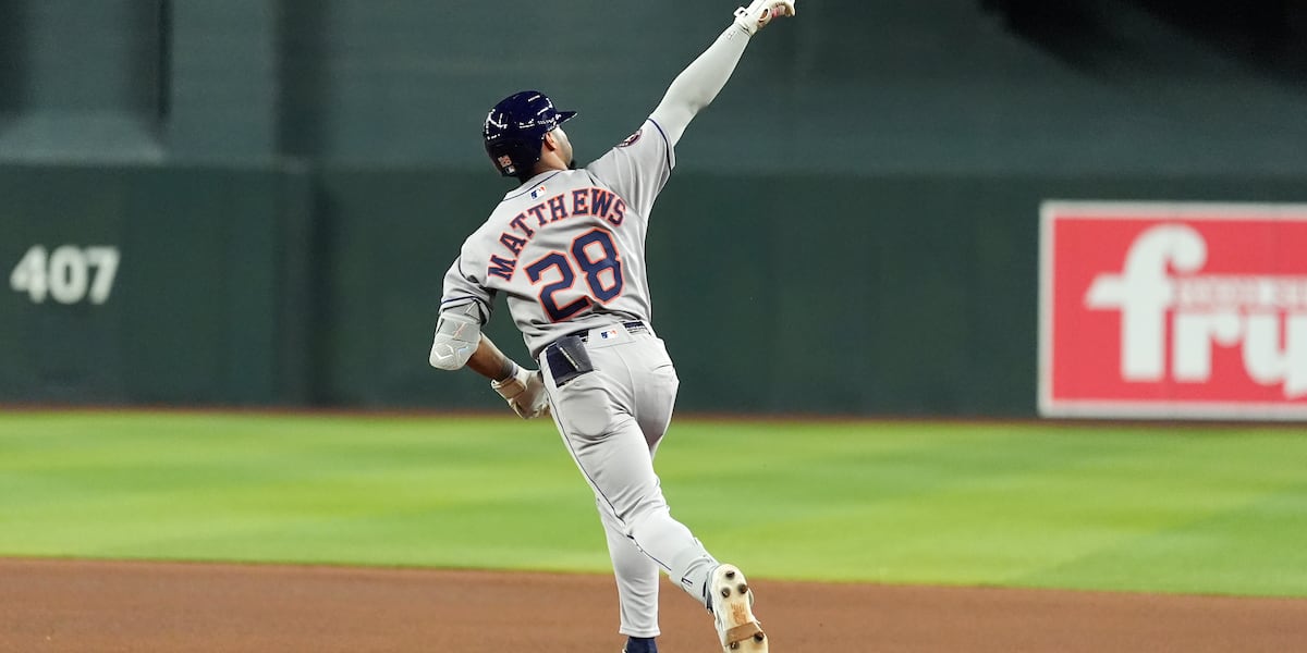 Matthews homers twice 10 days after MLB debut