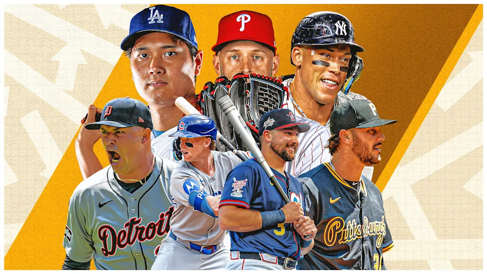 Can anyone overtake Aaron Judge or Shohei Ohtani for this year's MVP? (Jonathan Castro/Yahoo Sports)