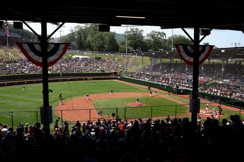 SOUTH WILLIAMSPORT, PENNSYLVANIA - AUGUST 20: A general view from the stands during a Little League World Series game at Lamade Stadium on August 20, 2023 in South Williamsport, Pennsylvania. (Photo by Rob Carr/Getty Images)Rob Carr&sol;Getty Images