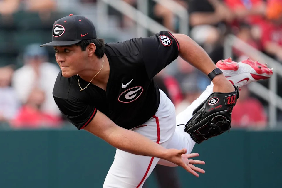 Georgia baseball pitcher Brian Curley