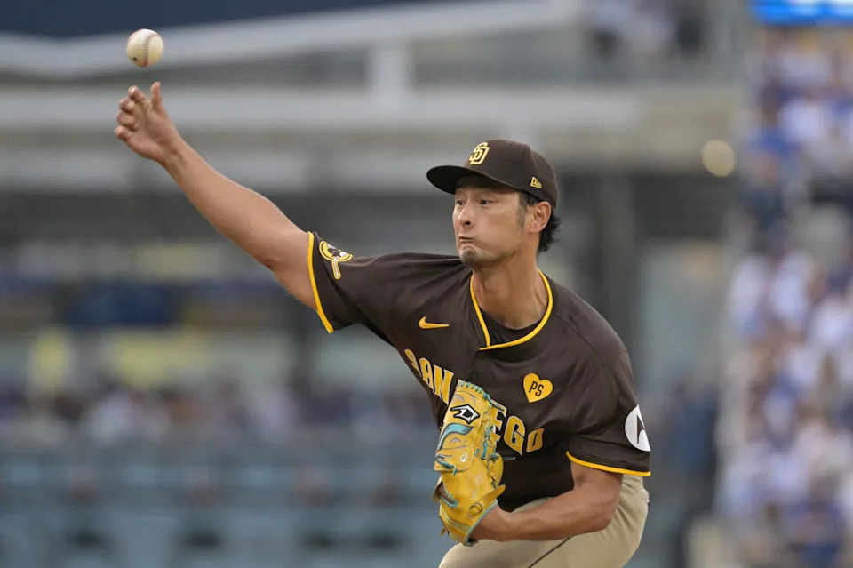 San Diego Padres pitcher Yu Darvish (11)Jayne Kamin-Oncea-Imagn Images