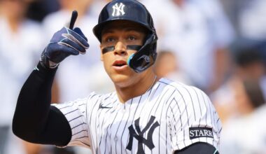 Aaron Judge blasts 3rd homer as Yankees set team record for most HRs