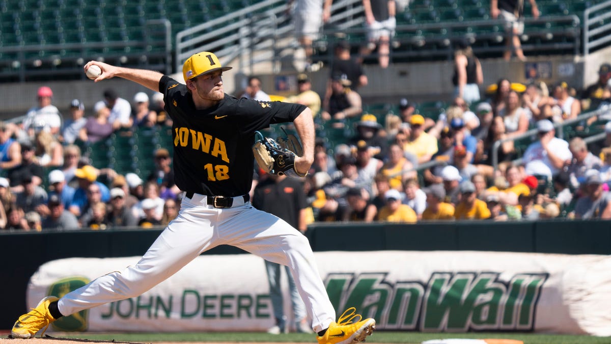 Iowa baseball pitcher Aaron Savary selected by Guardians in MLB draft