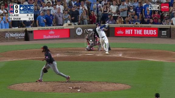 Shaw sac fly in 10th lifts Cubs over Guardians 1-0, deals Cleveland 7th straight loss