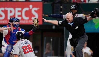 Semien has game-ending hit for Rangers in 10th to beat Braves after earlier shot to helmet