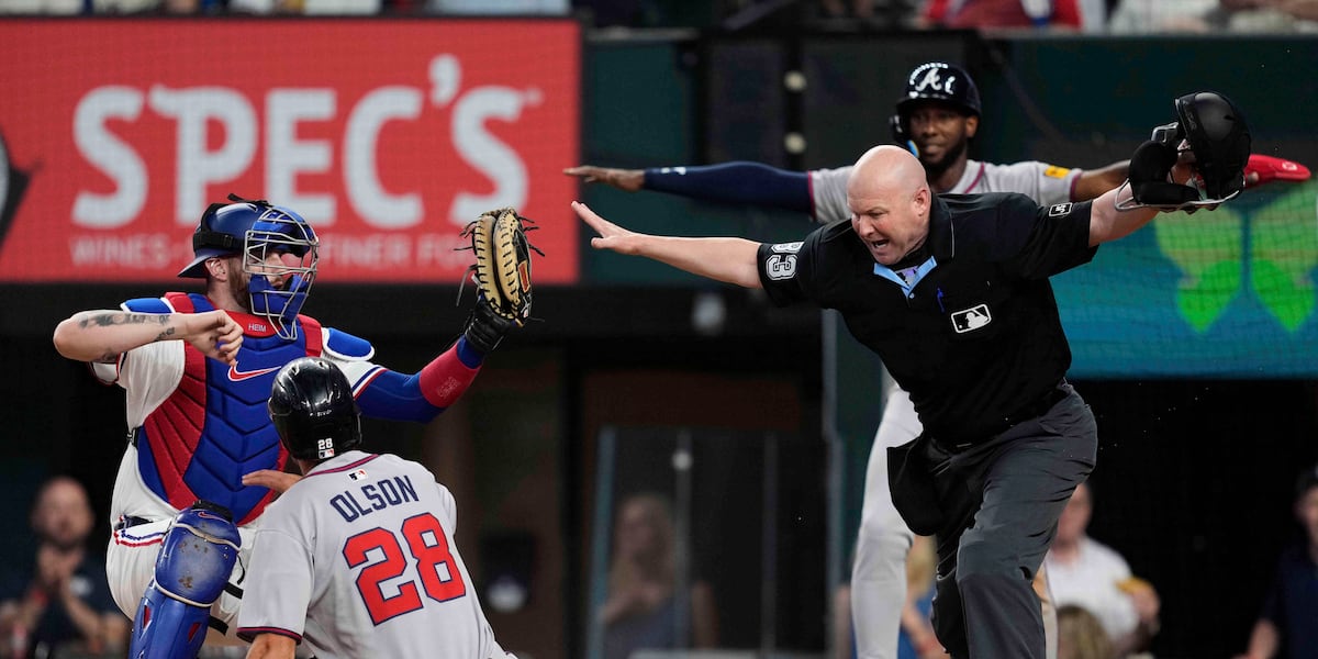 Semien has game-ending hit for Rangers in 10th to beat Braves after earlier shot to helmet
