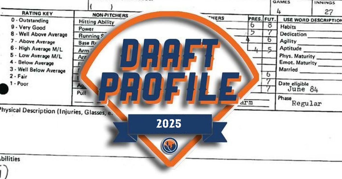 MLB Draft 2025: Mets draft profile - Peter Kussow