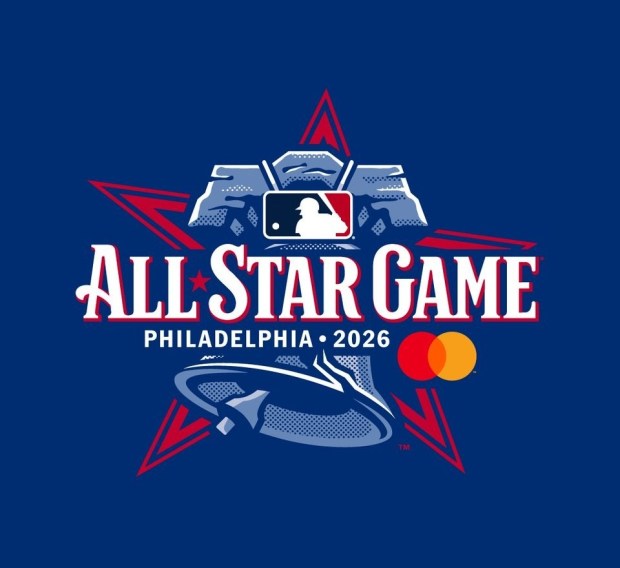 The logo for next year's MLB All-Star game at Citizens Bank Park.