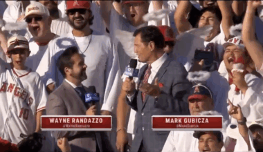 Angels fans give broadcast team unique experience