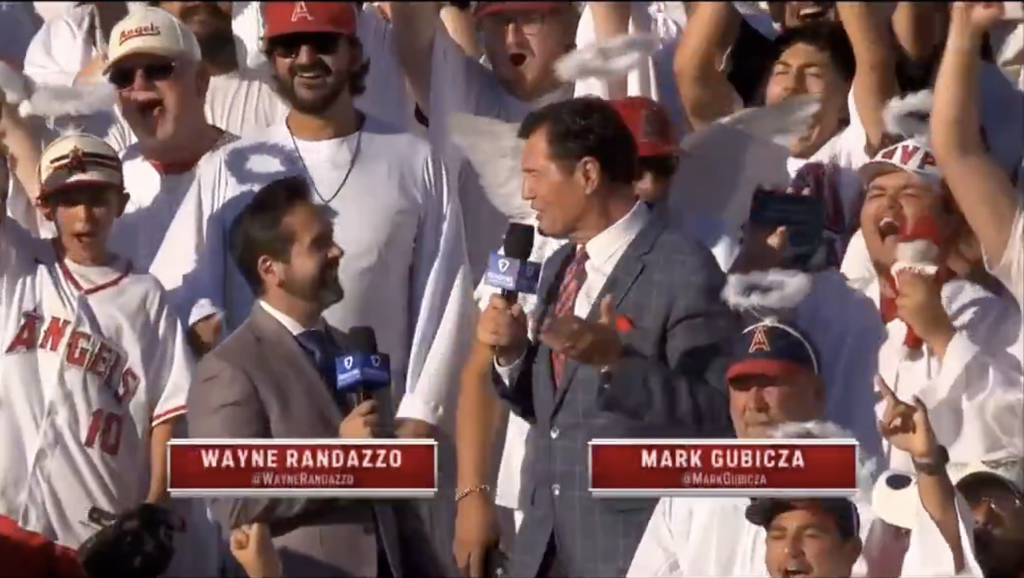 Angels fans give broadcast team unique experience