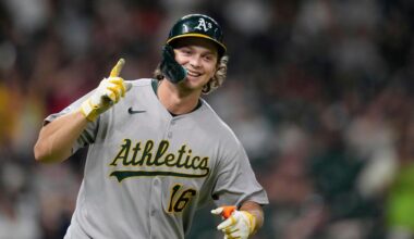 Athletics' Nick Kurtz is 1st MLB rookie to hit 4 HRs in a game
