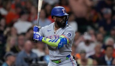 Texas Rangers’ Adolis García embracing villain role in Houston amid his 2025 turnaround