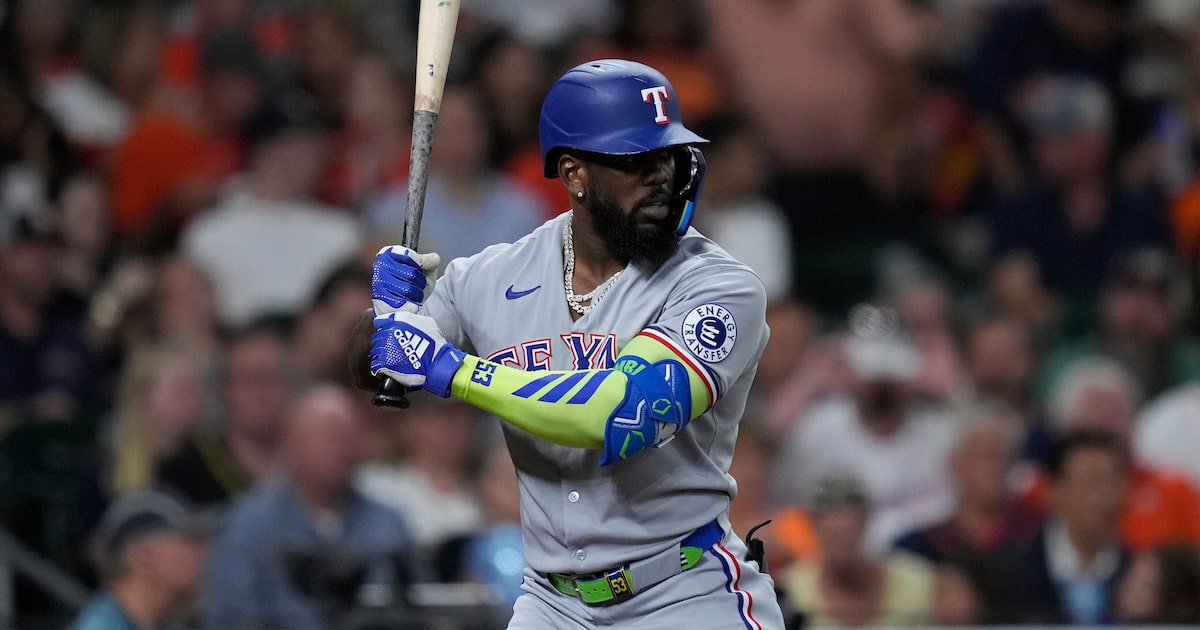 Texas Rangers’ Adolis García embracing villain role in Houston amid his 2025 turnaround