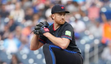 Toronto Blue Jays starting pitcher Spencer Turnbull (12) throws a pitch against the Chicago White Sox during the first inning at Rogers Centre.