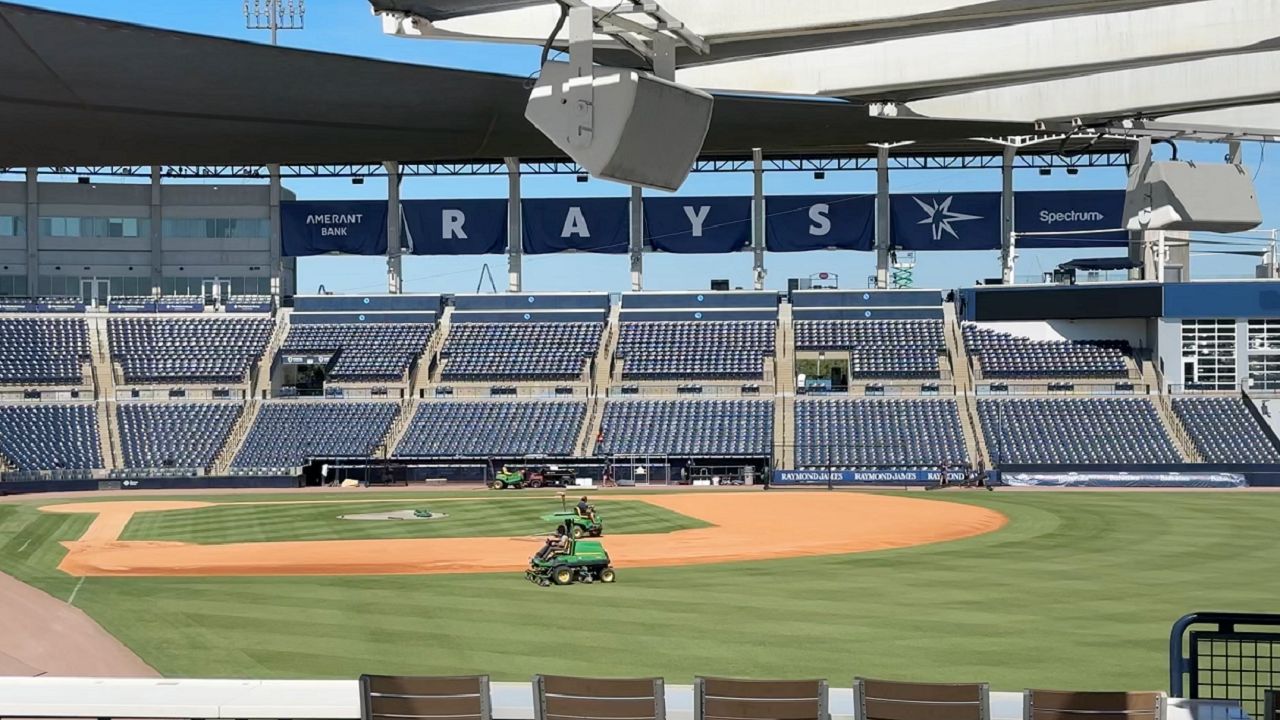 The Rays have moved into Steinbrenner Field in Tampa for the 2025 season. (Spectrum News/Nick Popham)