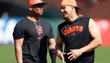 SF Giants' Rafael Devers to debut at first base vs. Braves