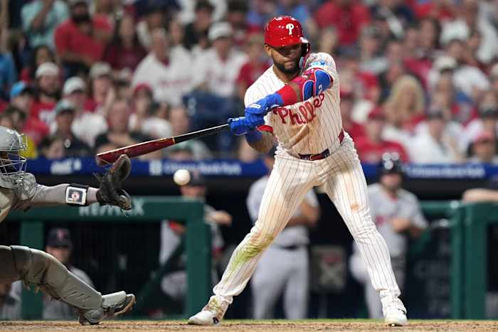Phillies claim another wild, walk-off win on catcher's interference with bases loaded in 10th