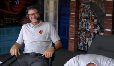 Orioles' Kevin Brown can't keep it together for Coltin Cowser promo