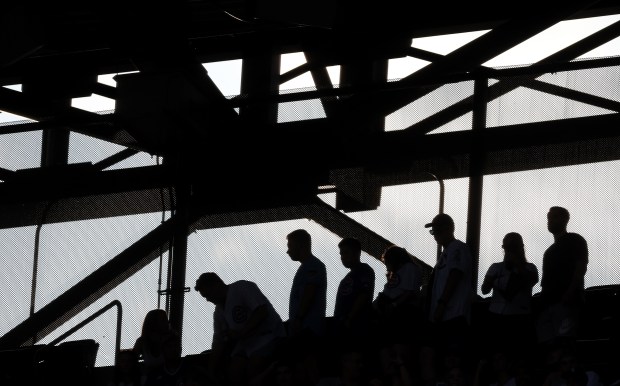 Fans get settled in the upper deck in the first inning of a White Sox-Cubs game on July 26, 2025, at Rate Field. (Chris Sweda/Chicago Tribune)