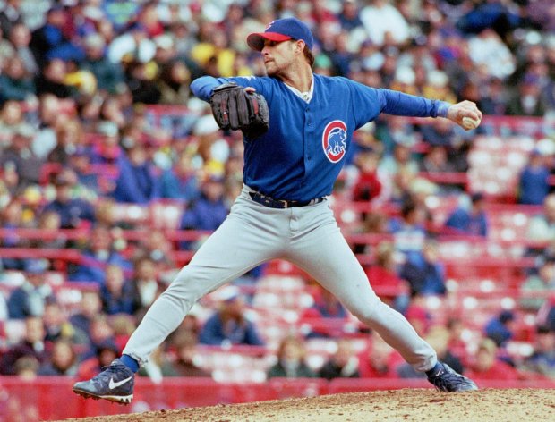 Cubs reliever Dan Serafini delivers against the Brewers on April 18, 1999, in Milwaukee. (Gary Dineen/AP)
