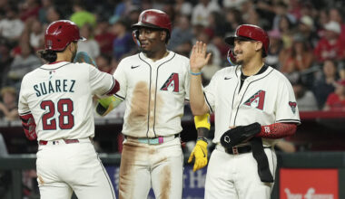 Arizona Diamondbacks' Eugenio Suárez...