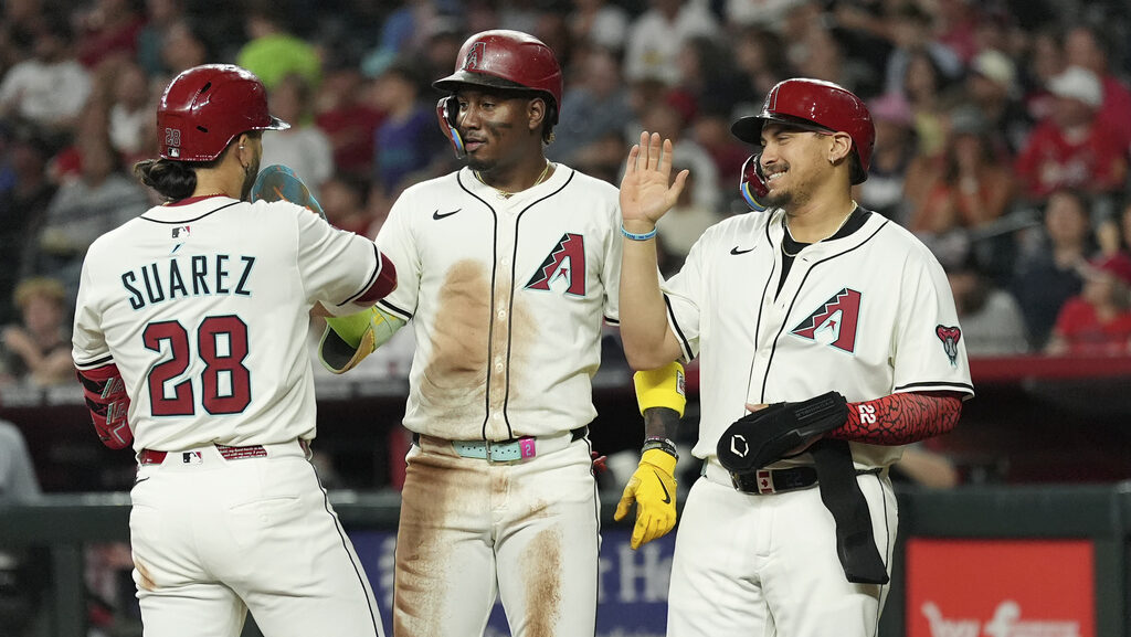 Arizona Diamondbacks' Eugenio Suárez...
